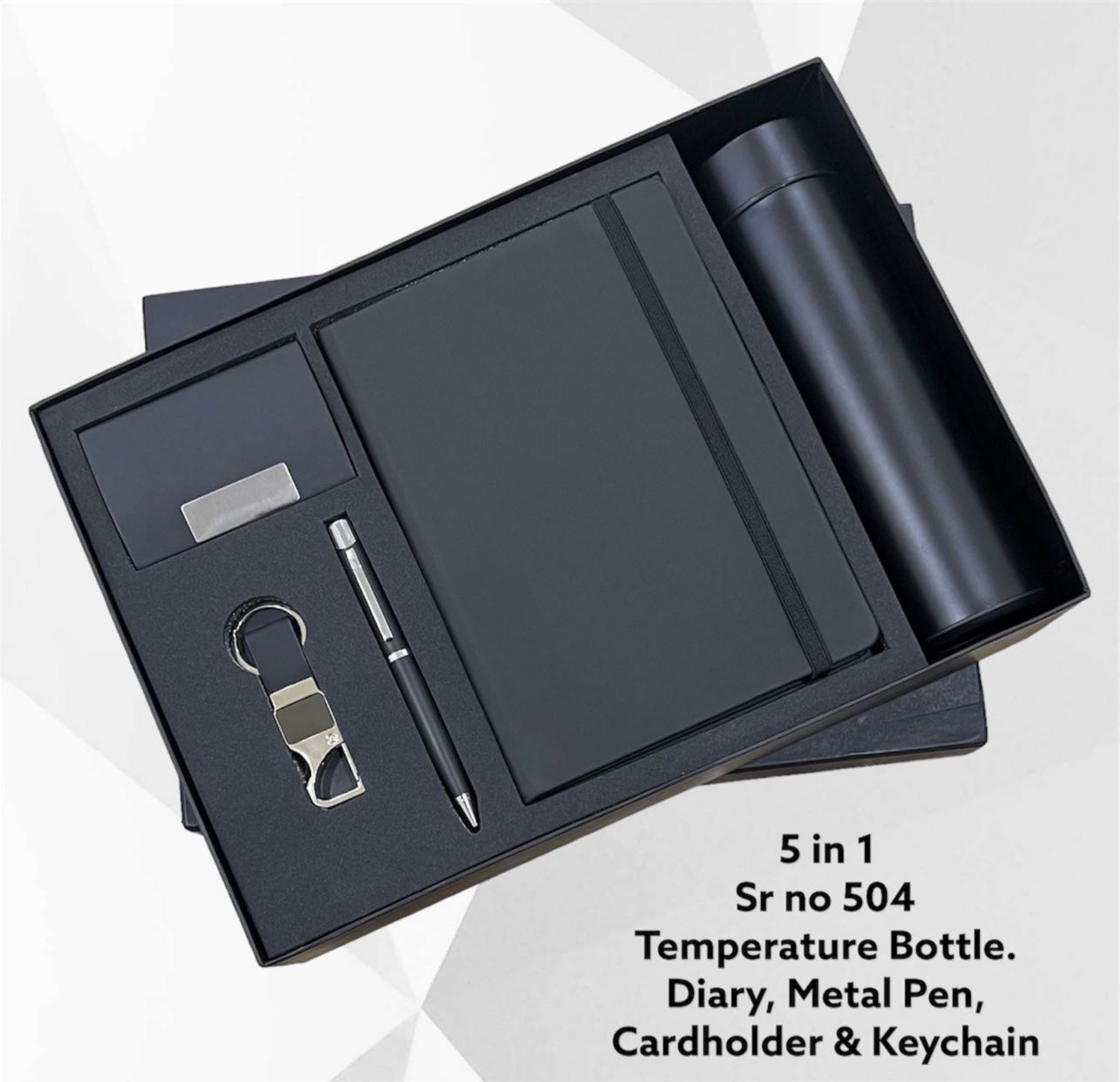 5 in 1 Premium Corporate Gift Set – Black