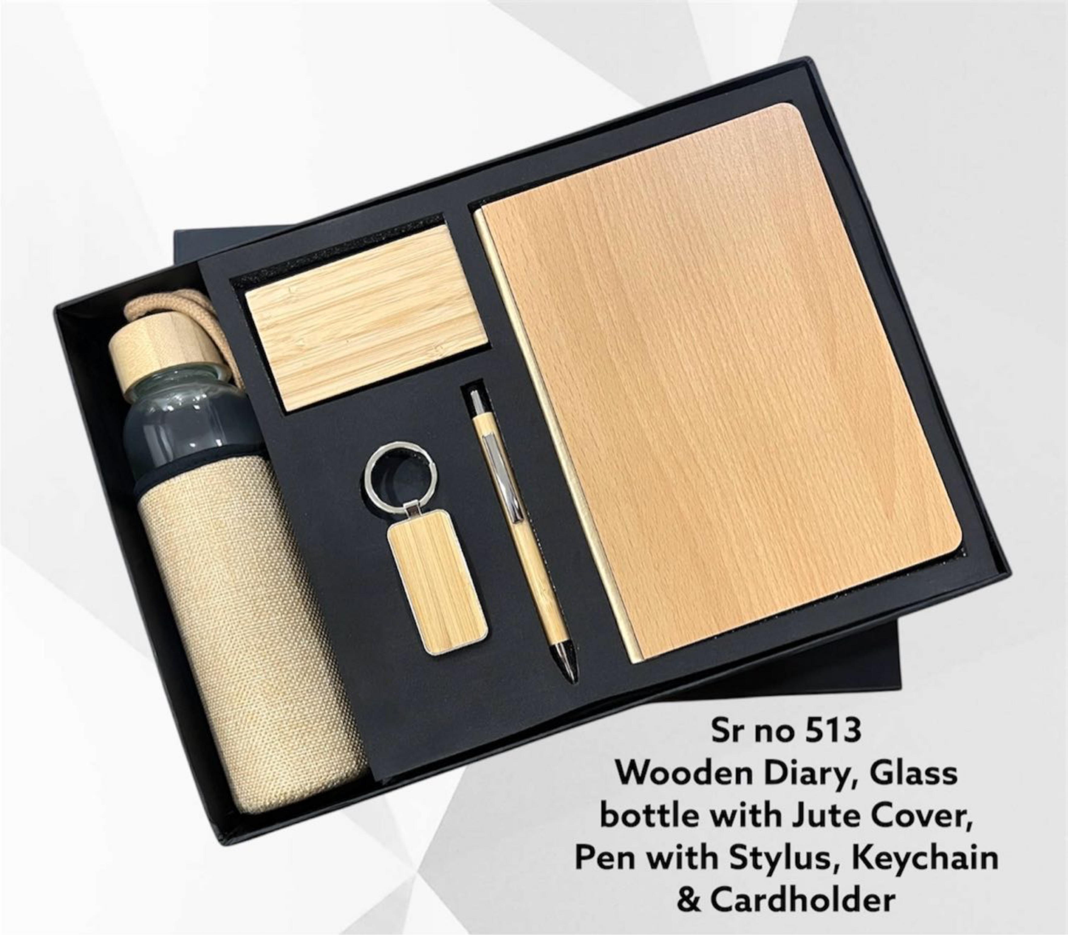 5 in 1 Eco Gift Set – Wooden Finish