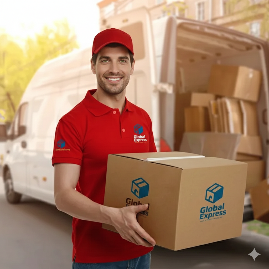 GLOBAL EXPRESS DELIVERY TEAM POLO T-SHIRT