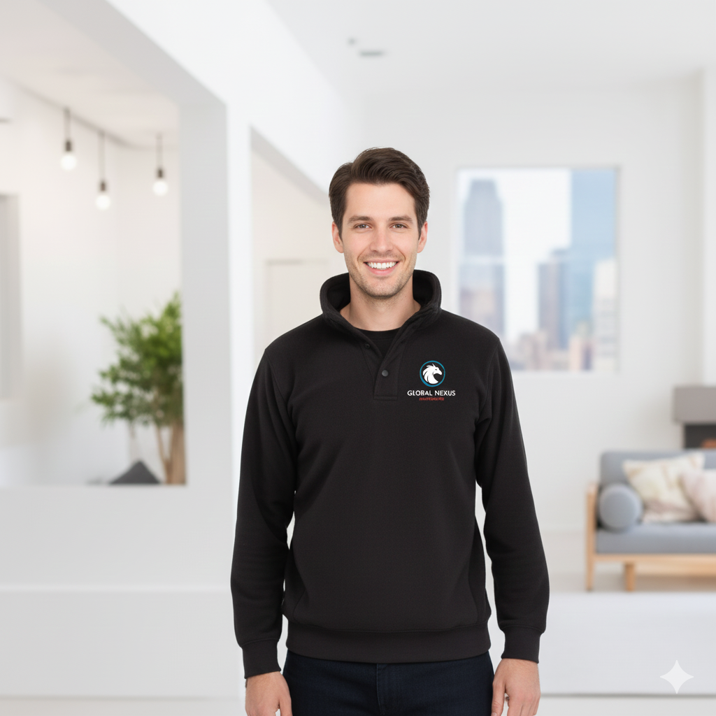 GLOBAL NEXUS BUTTON-UP FLEECE