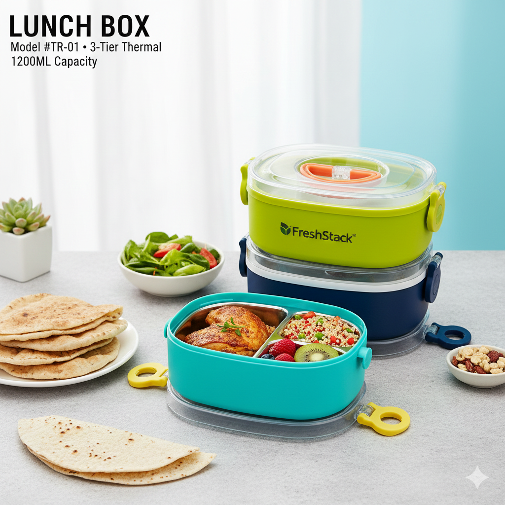 FRESHSTACK 3-TIER THERMAL LUNCH BOX
