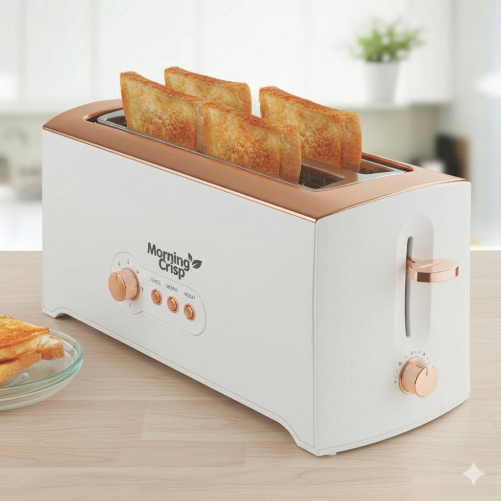 MORNING CRISP 4-SLICE POP-UP TOASTER