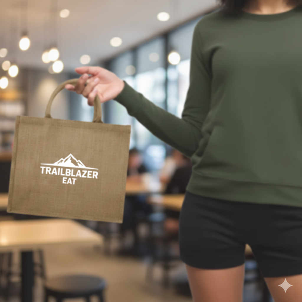 Trailblazer Eat Jute Lunch Bag