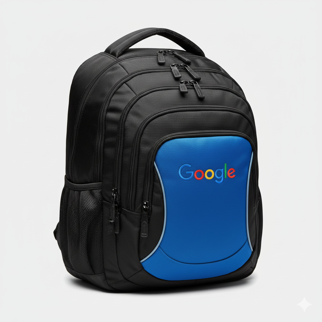 Google Official Team Tech Backpack - Black & Blue Edition