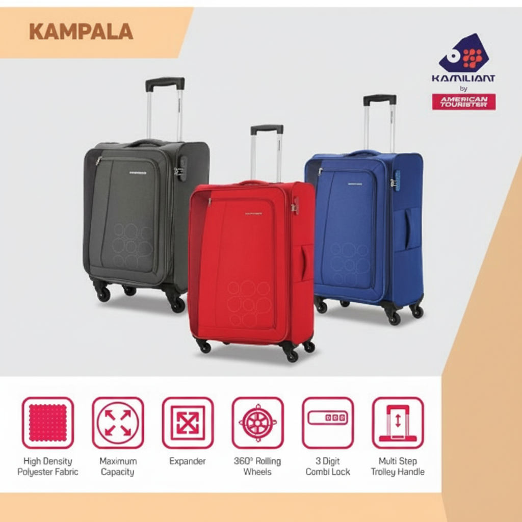 American Tourister Printed Duffle with Shoulder Strap