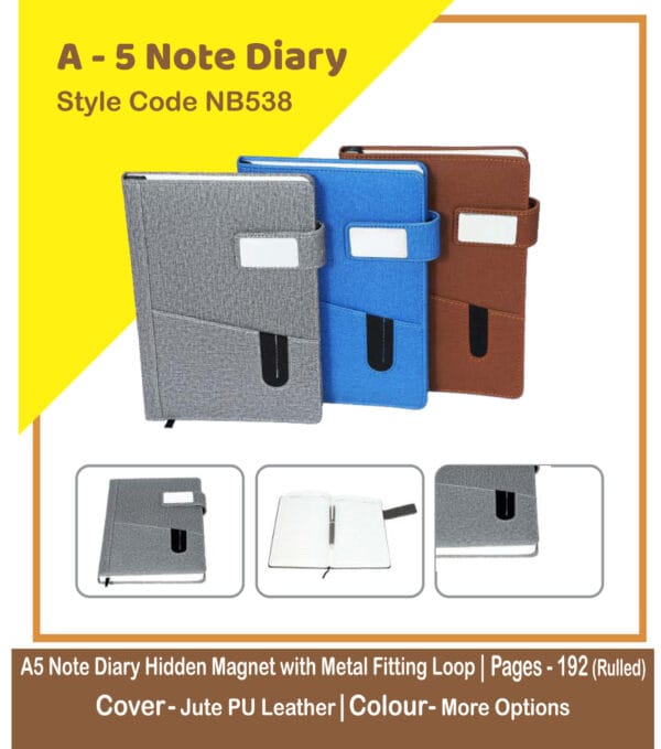 Custom Note Books  Dairy NB 538