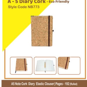 Dairy Cork - Eco Friendly Notebook  A-5